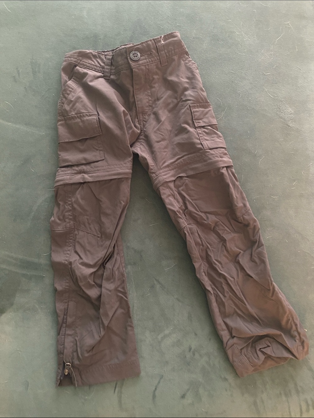 REI Gray Kids Zip-Off Cargo Pants